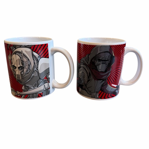 Star Wars Other - Star‎ Wars Galerie Kylo Ren & General Grievous Mug Set | Red Graphic Coffee Cups